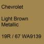 Preview: Chevrolet, Light Brown Metallic, 19R / 67 WA9139.